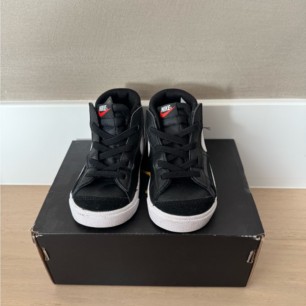 Nike Black and White High-Top Sneakers